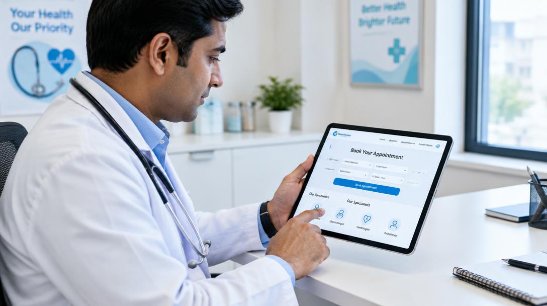 website development for doctors — Website Development for Doctors and Clinics in India